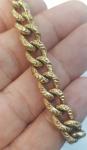 Victorian Engraved Pinchbeck Link Bracelet - 8