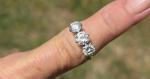 Stunning Antique 1.50ct Diamond Trilogy Ring