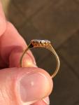 Edwardian Royal Blue Sapphire & Diamond Engagement Ring