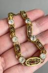 French Belle Epoque Vintage Filigree Link Bracelet