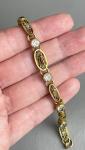 French Belle Epoque Vintage Filigree Link Bracelet
