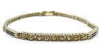 1900's Antique 935 Silver Sparkly Paste Bracelet