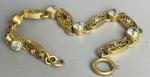 French Belle Epoque Vintage Filigree Link Bracelet
