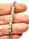 1900's Antique 935 Silver Sparkly Paste Bracelet