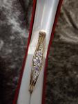 Vintage Rolled Gold Amethyst Paste Bangle 13.7g