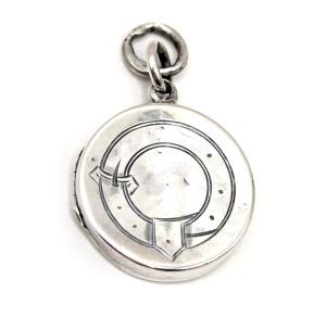 Antique 1881 Chester Hallmarked Silver Locket Pendant