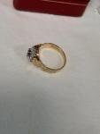 1848 Antique Diamond and Ruby Gold Ring Size O