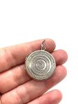 Art Deco Sterling Silver Locket Pendant