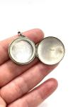 Art Deco Sterling Silver Locket Pendant