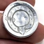 Antique 1881 Chester Hallmarked Silver Locket Pendant