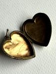 Victorian 9CT Gold Plated Heart Photo Locket