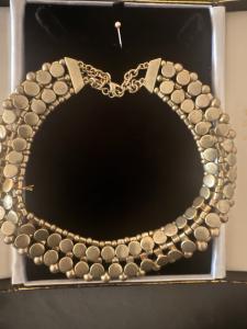 Victorian Collar Necklace with Unique Cannonball Edges