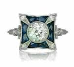 Vintage Art Deco 2.50Ct Diamond Engagement Ring