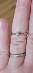 Dainty Art Deco Diamond Gold & Platinum Ring