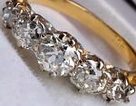 18Ct Gold Diamond Antique Eternity Wedding Ring