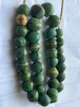Antique Venetian Green King Bead Necklace
