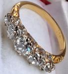 18Ct Gold Diamond Antique Eternity Wedding Ring