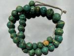 Antique Venetian Green King Bead Necklace
