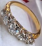 18Ct Gold Diamond Antique Eternity Wedding Ring