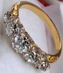 18Ct Gold Diamond Antique Eternity Wedding Ring