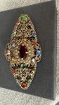 Gorgeous Antique Neither Brothers Tutti Frutti Brooch