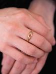 Victorian 1863 Ruby Diamond 18ct Gold Ring