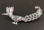 Victorian Sterling Silver Bird Brooch