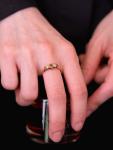 Victorian 1863 Ruby Diamond 18ct Gold Ring