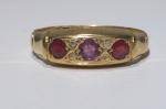 Antique 18ct Gold Ruby Diamond Ring, 1915