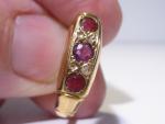 Antique 18ct Gold Ruby Diamond Ring, 1915