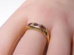 Antique 18ct Gold Ruby Diamond Ring, 1915