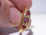 Antique 18ct Gold Ruby Diamond Ring, 1915