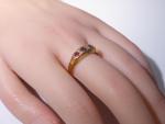 Antique 18ct Gold Ruby Diamond Ring, 1915