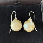 Edwardian Silver Pearl Drop Earrings