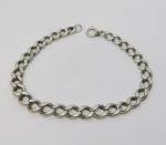 Art Deco Sterling Silver Curb Link Bracelet