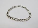 Art Deco Sterling Silver Curb Link Bracelet