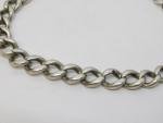 Art Deco Sterling Silver Curb Link Bracelet