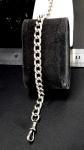 Antique Silver Curb Bracelet with Lion Links 8