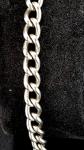 Antique Silver Curb Bracelet with Lion Links 8