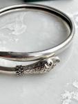 Victorian Sterling Silver 925 Snake Bracelet