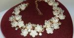 Vintage Lucite Daisy Crystal Bracelet