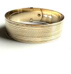 Vintage 9CT Rolled Gold Wide Belt Bangle