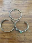 Vintage Ethnic Silver Bangles Set of 2