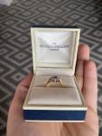Antique Yellow Gold Pink Sapphire Diamond Cluster Ring