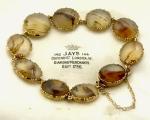 Victorian 15ct Gold Agate Bracelet 16.2g