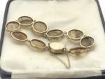 Victorian 15ct Gold Agate Bracelet 16.2g