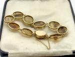Victorian 15ct Gold Agate Bracelet 16.2g