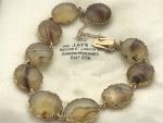 Victorian 15ct Gold Agate Bracelet 16.2g