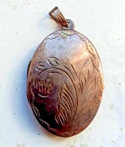 Early 1900s Solid Silver Locket Pendant