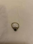 Emerald and Diamond Vintage Engagement Ring